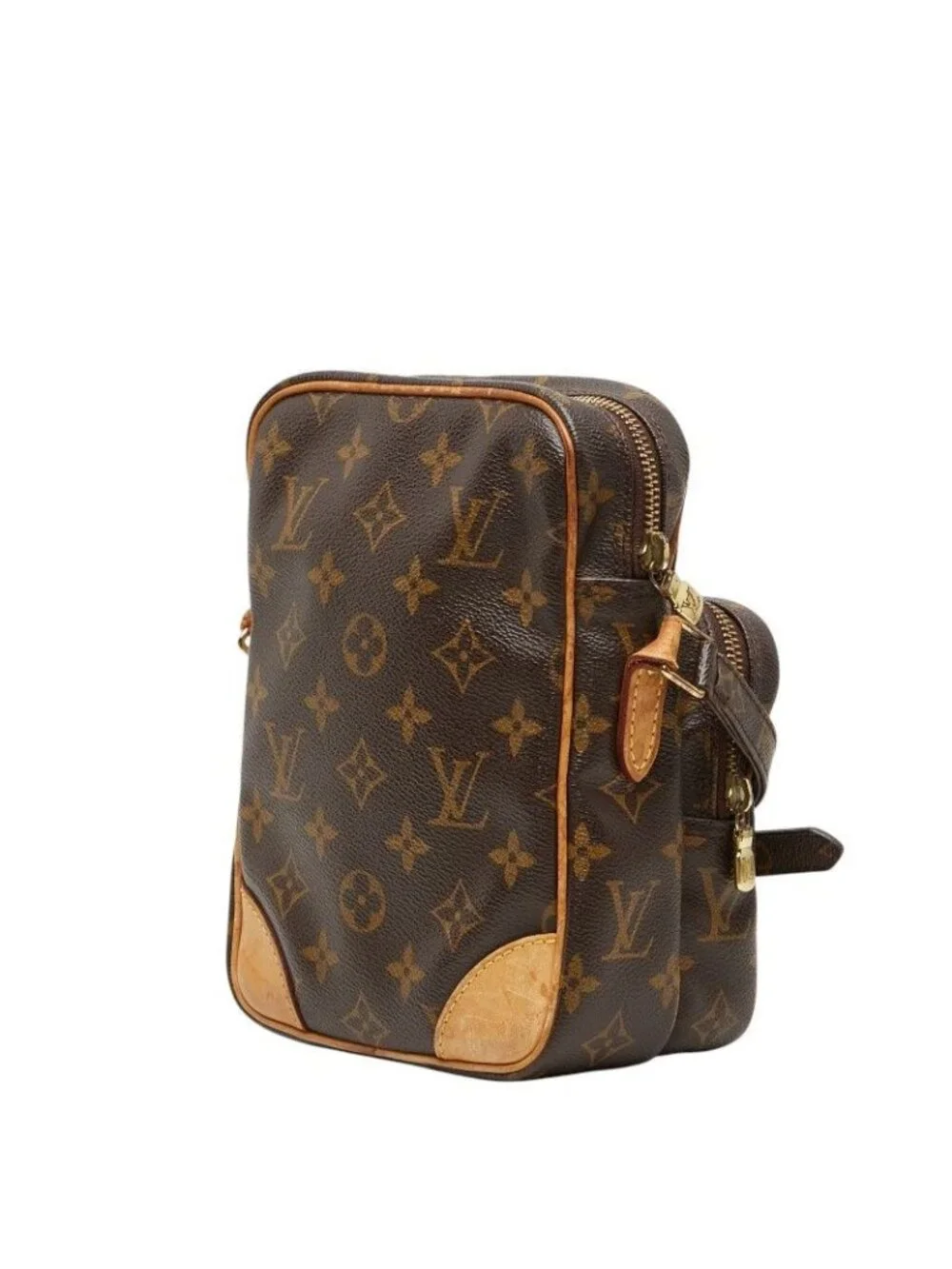 ★SOLD★ Louis Vuitton Monogram Amazon Crossbody Shoulder Bag Brown Leather - Picture 2 of 10